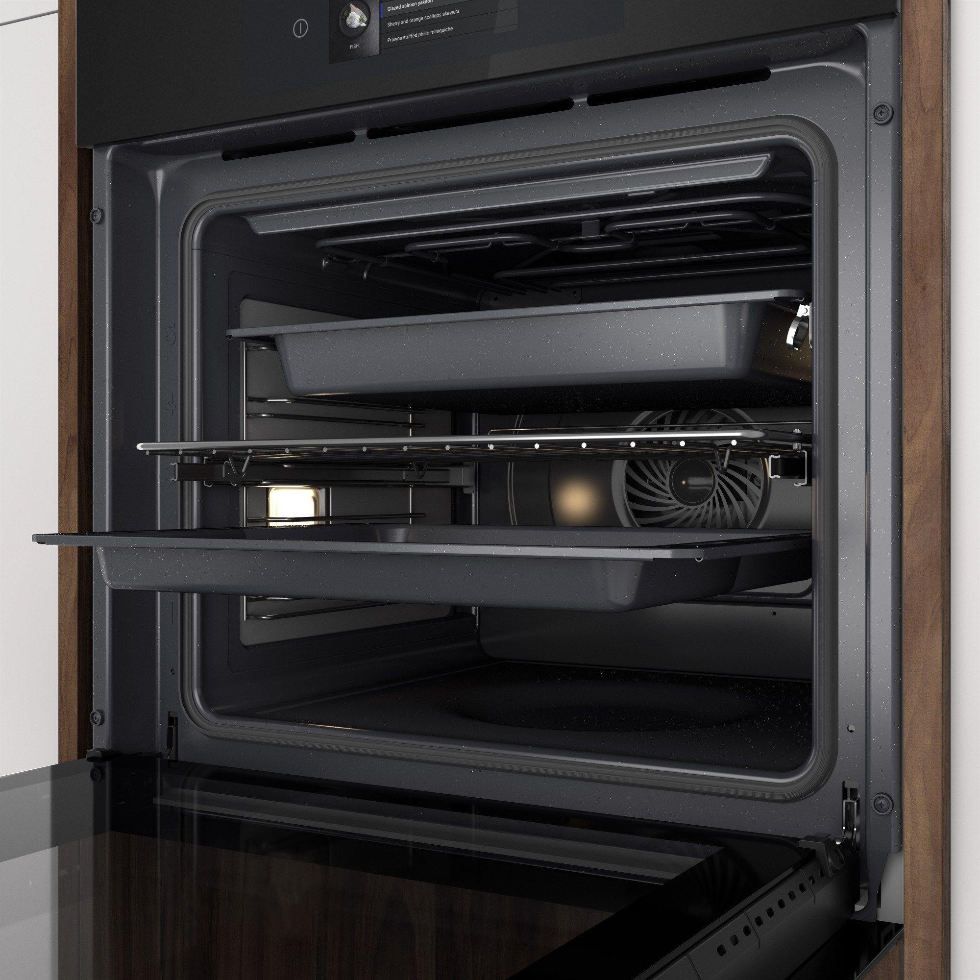 Haier HWO60SM5T5BH Inbouw Oven 59,5 cm - Zwart RVS Haier HWO60SM5T5BH Inbouw Oven 59,5 cm - Zwart RVS