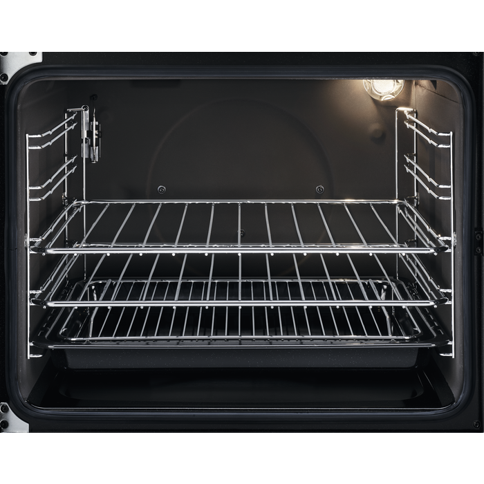 Zanussi ZCG43250XA Gas Fornuis 92 cm - Zwart RVS Zanussi ZCG43250XA Gas Fornuis 92 cm - Zwart RVS