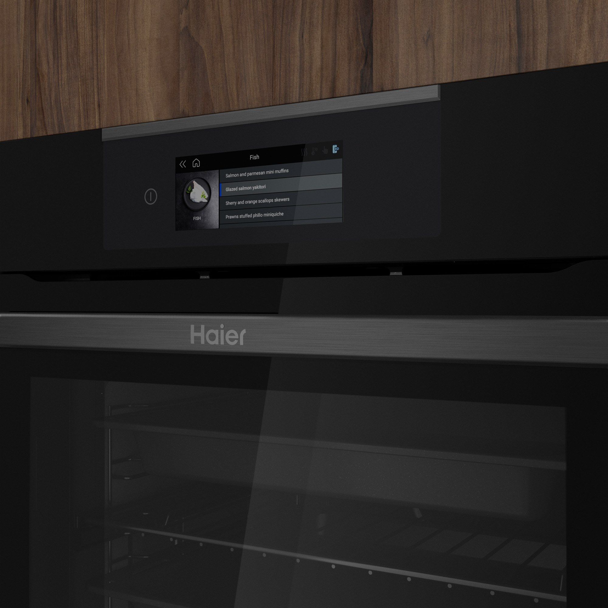 Haier HWO60SM5T5BH Inbouw Oven 59,5 cm - Zwart RVS Haier HWO60SM5T5BH Inbouw Oven 59,5 cm - Zwart RVS