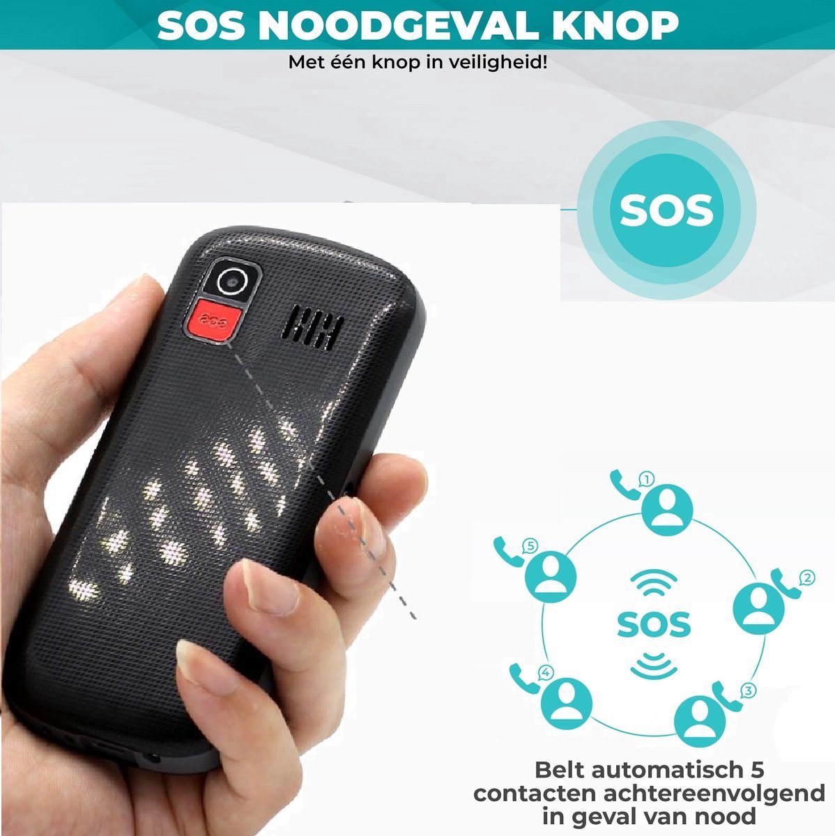 Artfone CS182 Senioren Mobiele Telefoon - Zwart Artfone CS182 Senioren Mobiele Telefoon - Zwart