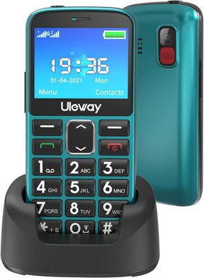 UleWay M2302 Senior mobiele telefoon - Groen ULEWAY-M2302