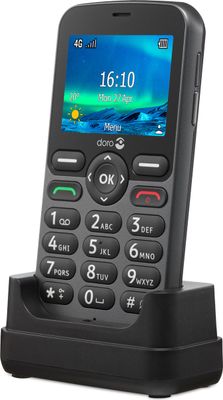 DORO 5860 Eenvoudige Seniorentelefoon - Zwart DORO-5860