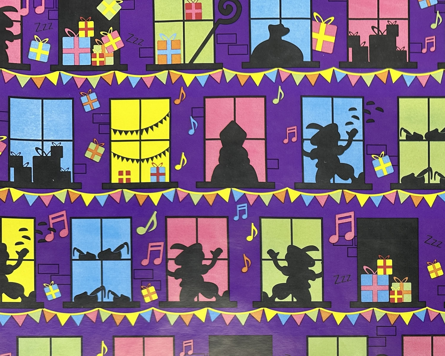 Sinterklaas Inpakpapier / Kadopapier 300 x 70 cm - 30 rollen Sinterklaas Inpakpapier / Kadopapier 300 x 70 cm - 30 rollen