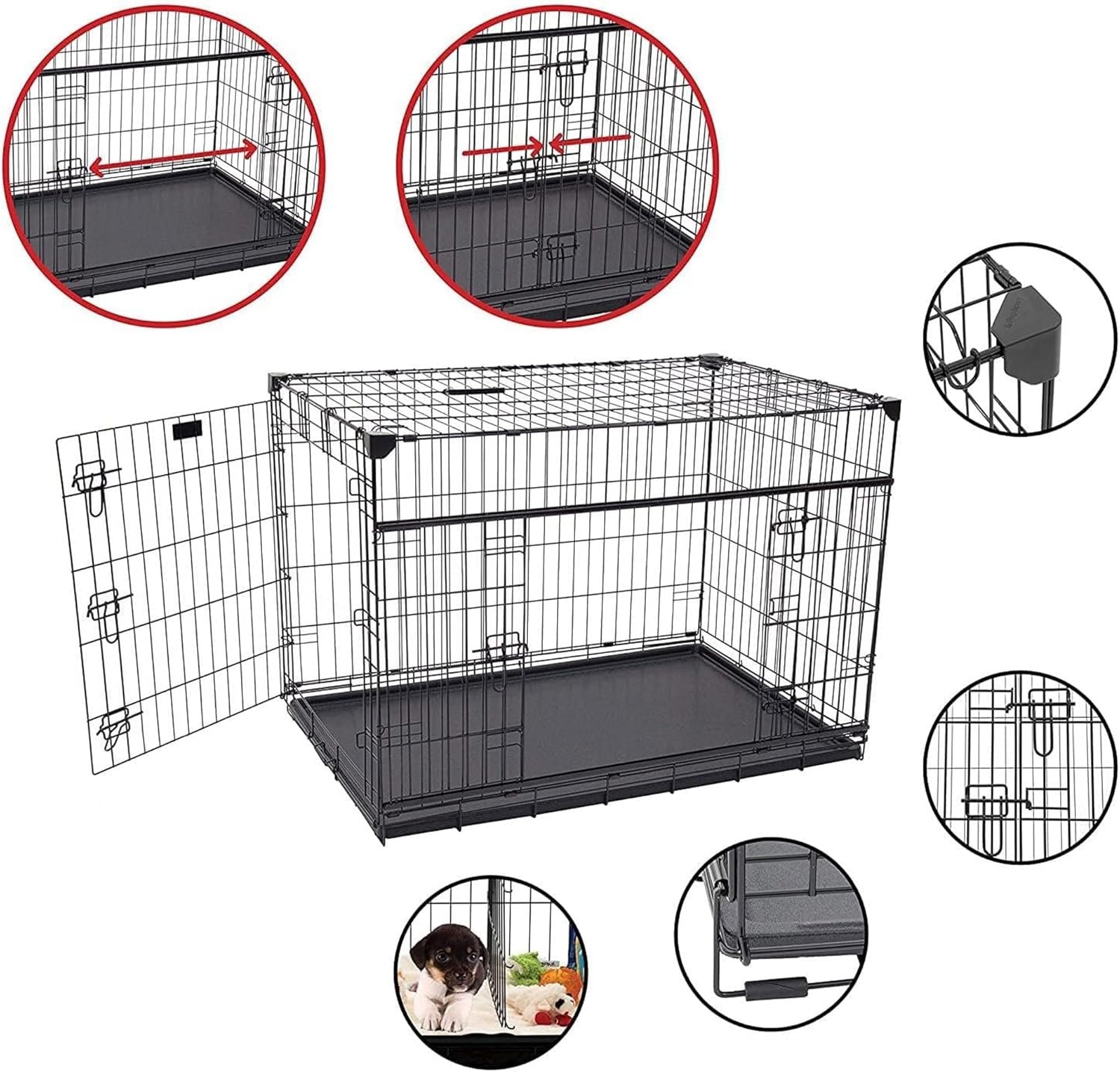 Lucky Dog Kennel voor hond en kat - Large - 92 x 61 x 69 cm Lucky Dog Kennel voor hond en kat - Large - 92 x 61 x 69 cm