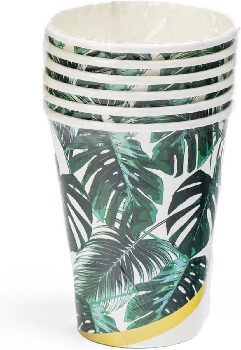 Party Stars Papieren Bekers Jungle 6 stuks Party Stars Papieren Bekers Jungle 6 stuks