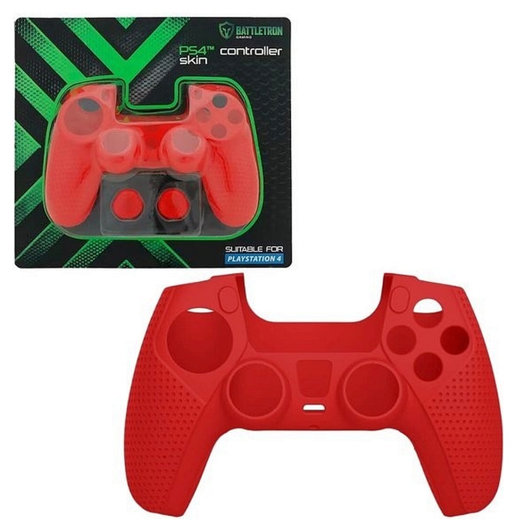 Battletron Skin Controller Rood - Geschikt voor PS5 Battletron Skin Controller Rood - Geschikt voor PS5