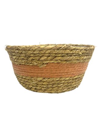 Mandje Gevlochten Ø28 cm - Hoogte 14 cm - Naturel 1089828