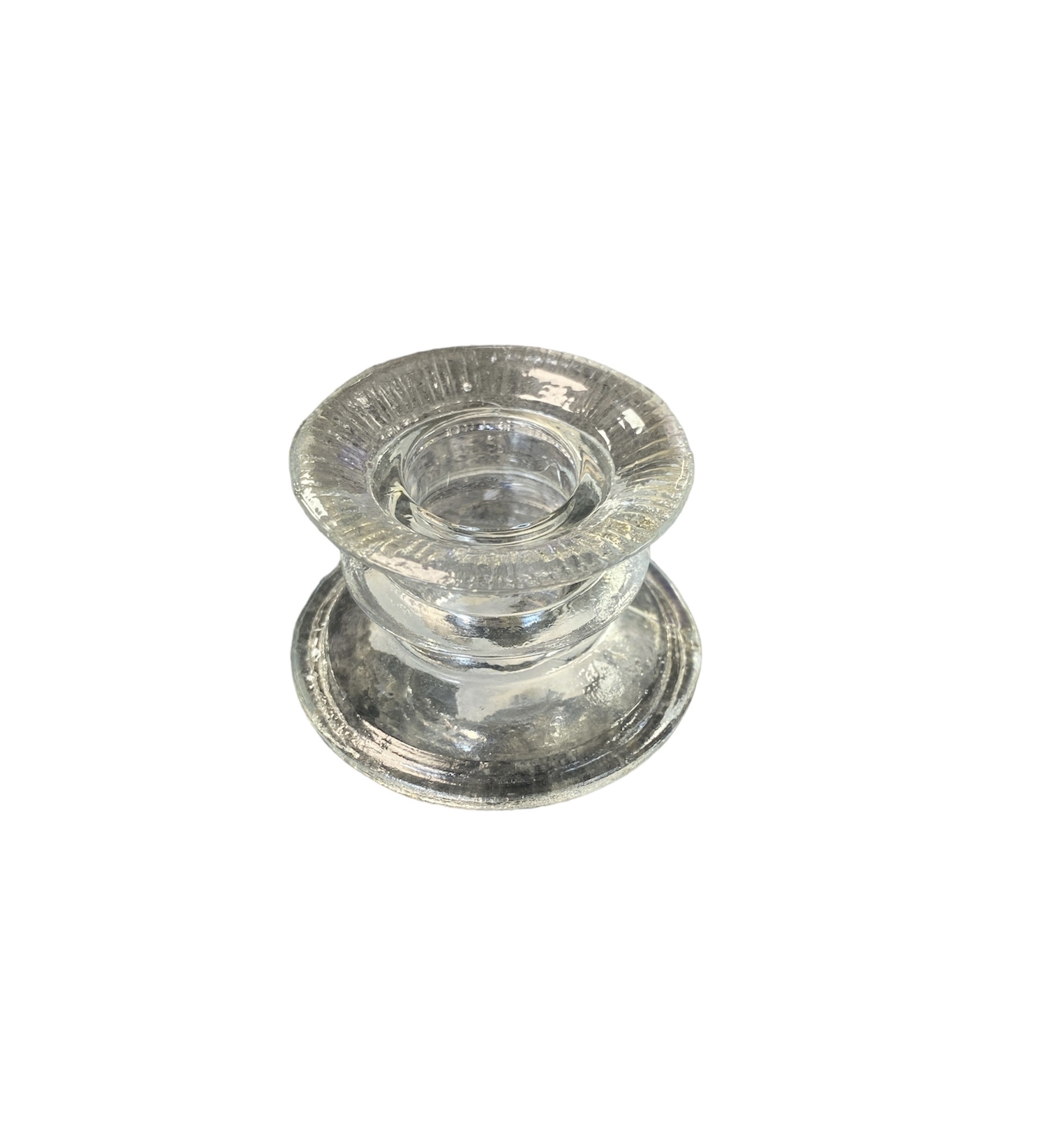 Glazen Kandelaar voor dinerkaars 5,5 cm Glazen Kandelaar voor dinerkaars 5,5 cm