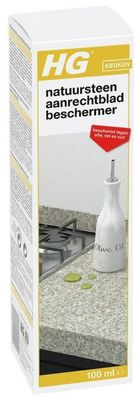 HG natuursteen aanrechtbladbeschermer - 100ml - inclusief niet pluizende doek --07591