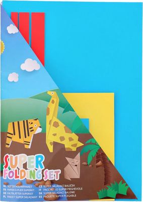 Gekleurd Papier 140 vellen - Verschillende kleuren en maten 1086448
