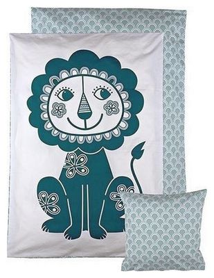 Roommate Dekbedovertrek Lion Wit/blauw 100 X 140 cm --02407