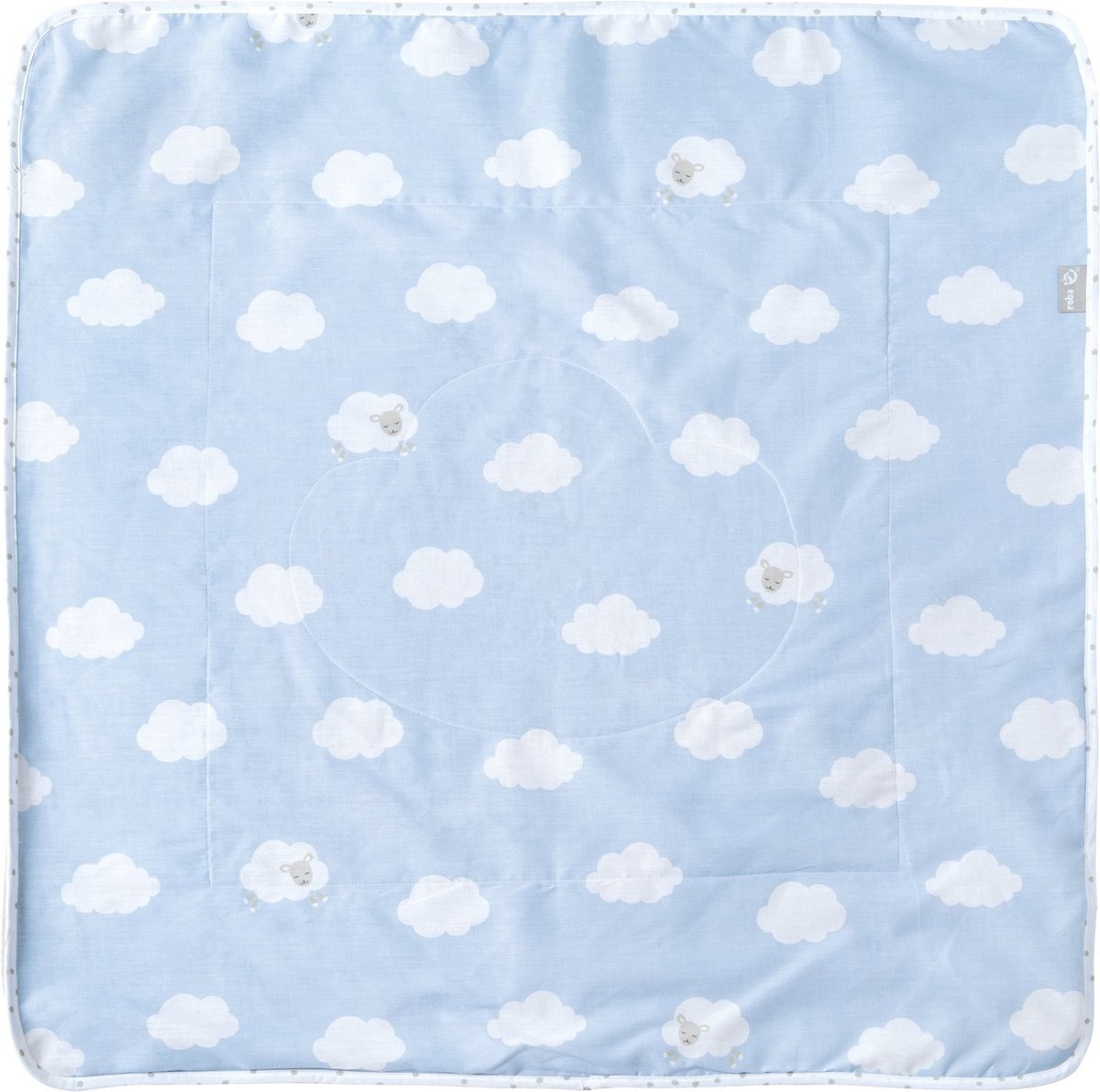 Roba Deken Small Cloud 80 X 80 cm Katoen Blauw Roba Deken Small Cloud 80 X 80 cm Katoen Blauw