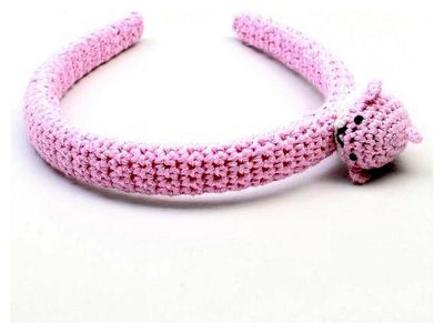 NatureZOO Haarband / Diadeem voor baby Narwal Lichtroze --00364