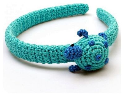 NatureZOO Haarband / Diadeem voor baby Schildpad Blauw --00234