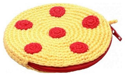 NatureZOO Etuitje Rond Met Stippen 8 cm Geel/rood --02023