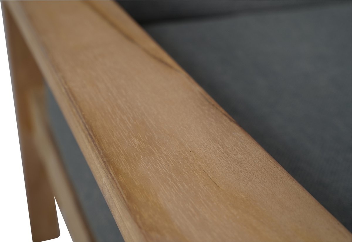 Loungebank teak 180 cm incl. kussen Lesli LivingLesli Living Loungebank teak 180 cm incl. kussen Lesli LivingLesli Living
