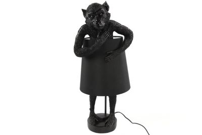 Countryfield Aap lamp met kap zwart 27 x 27 x 60 cm 1079035