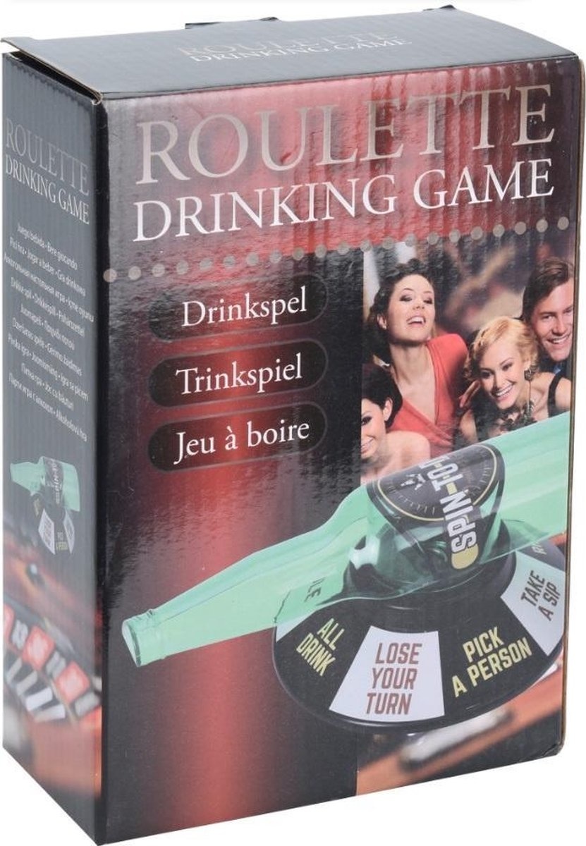 Free And Easy Drankspel Roulette Flesje Draaien Unisex Groen Free And Easy Drankspel Roulette Flesje Draaien Unisex Groen