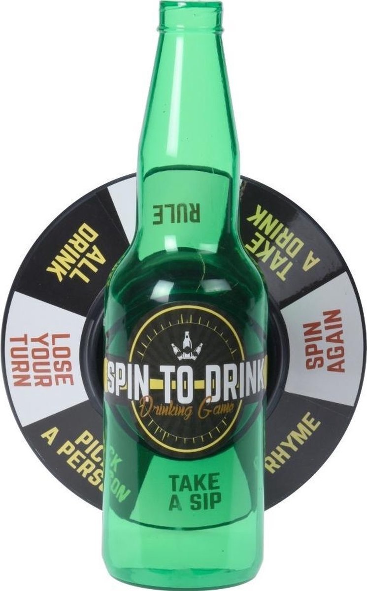Free And Easy Drankspel Roulette Flesje Draaien Unisex Groen Free And Easy Drankspel Roulette Flesje Draaien Unisex Groen