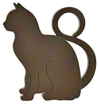 Deurstopper Kat 11 cm - Zwart 1080285