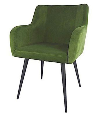 CF Label Eetkamerstoel Tigo, fluweel, groen 1080561