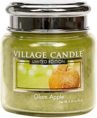 Village Candle Kaars Glam Apple 6,5 X 7 cm Wax Lichtgroen 1078186