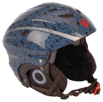 Skihelm Zwart met Print - Maat XS 1039926