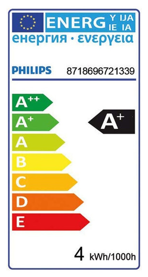 Philips Pascal Led-lamp- 2700K Warm wit licht - 4 Watt - Dimbaar Philips Pascal Led-lamp- 2700K Warm wit licht - 4 Watt - Dimbaar