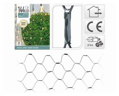 Buxus netverlichting 144 LED warm wit 1063808