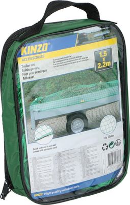 Kinzo aanhanger afdeknet - 150 x 220 cm - Ø maas 45 mm - elastisch koord 1074891