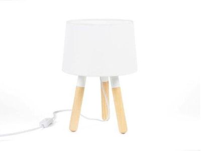 Houten driepoot tafellamp - Lumineo 1074057