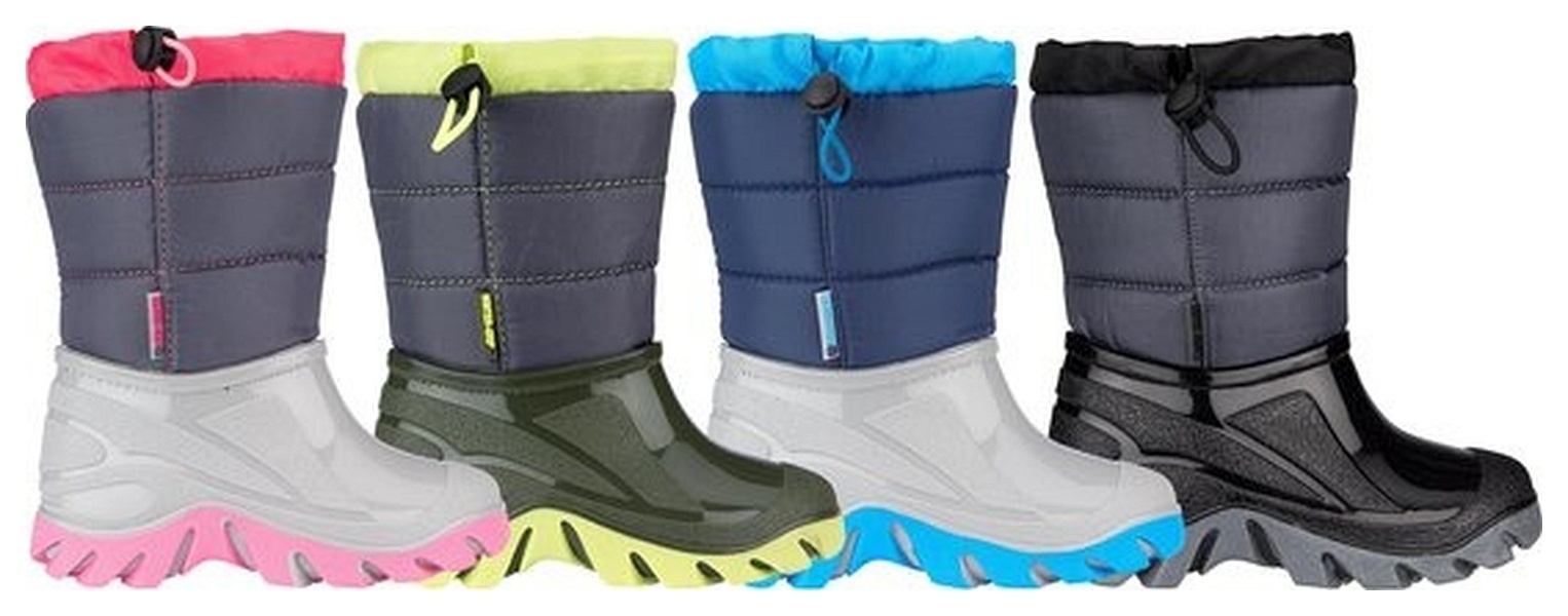 Wintergrip Snowboots - Maat 28-29 - Unisex - grijs/roze Wintergrip Snowboots - Maat 28-29 - Unisex - grijs/roze