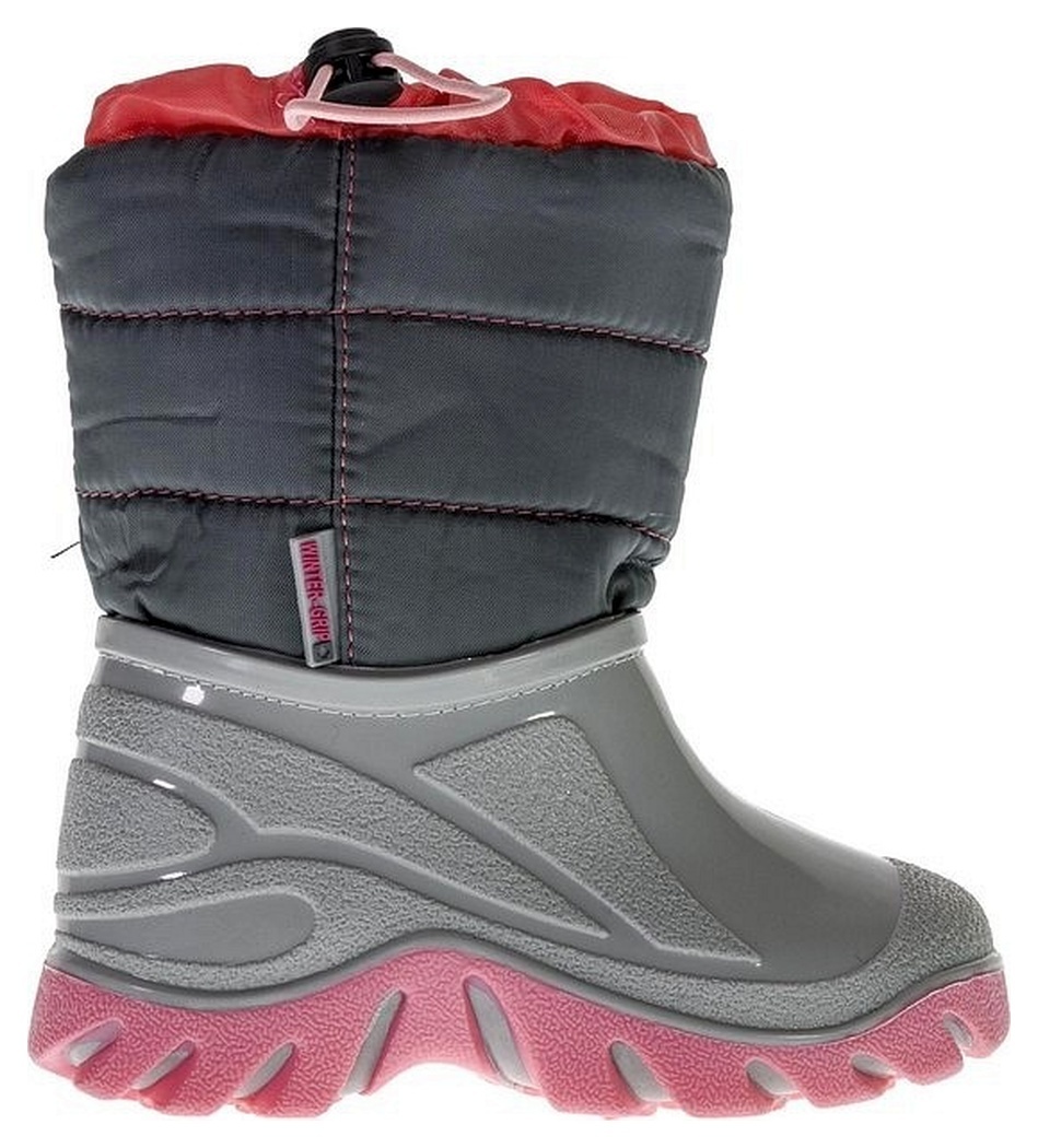 Wintergrip Snowboots - Maat 28-29 - Unisex - grijs/roze Wintergrip Snowboots - Maat 28-29 - Unisex - grijs/roze