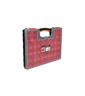 Kunststof opbergkoffer - Rood/Zwart 1045843