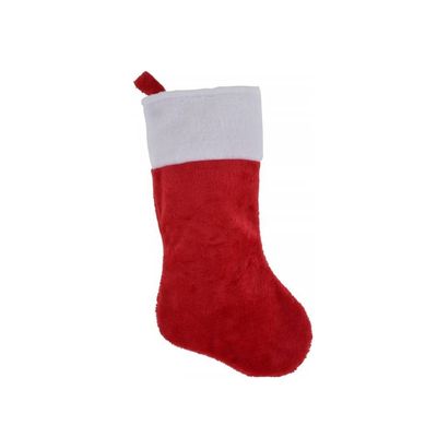 Kerstsok Pluche Rood - 43 cm 1092142