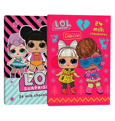 LOL Adventkalender - Melkchocolade - 24 vakjes 1092178