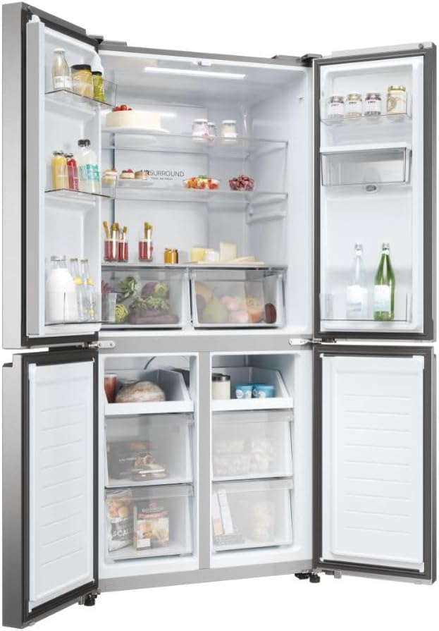 Haier HCR3818EWMM Koel-/Vriescombinatie 181,5 cm grijs Haier HCR3818EWMM Koel-/Vriescombinatie 181,5 cm grijs