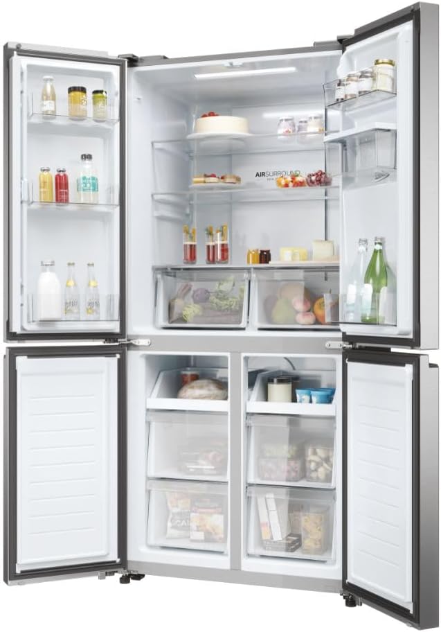 Haier HCR3818EWMM Koel-/Vriescombinatie 181,5 cm grijs Haier HCR3818EWMM Koel-/Vriescombinatie 181,5 cm grijs