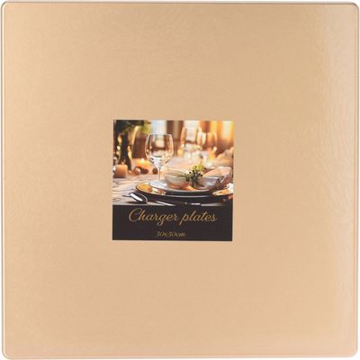 Onderbord Vierkant - Goud - 30 cm 1092477