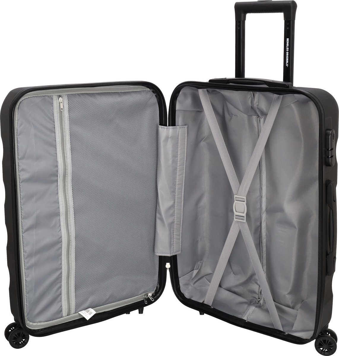 Beagles Originals Koffer Medium 58L - Zwart Beagles Originals Koffer Medium 58L - Zwart