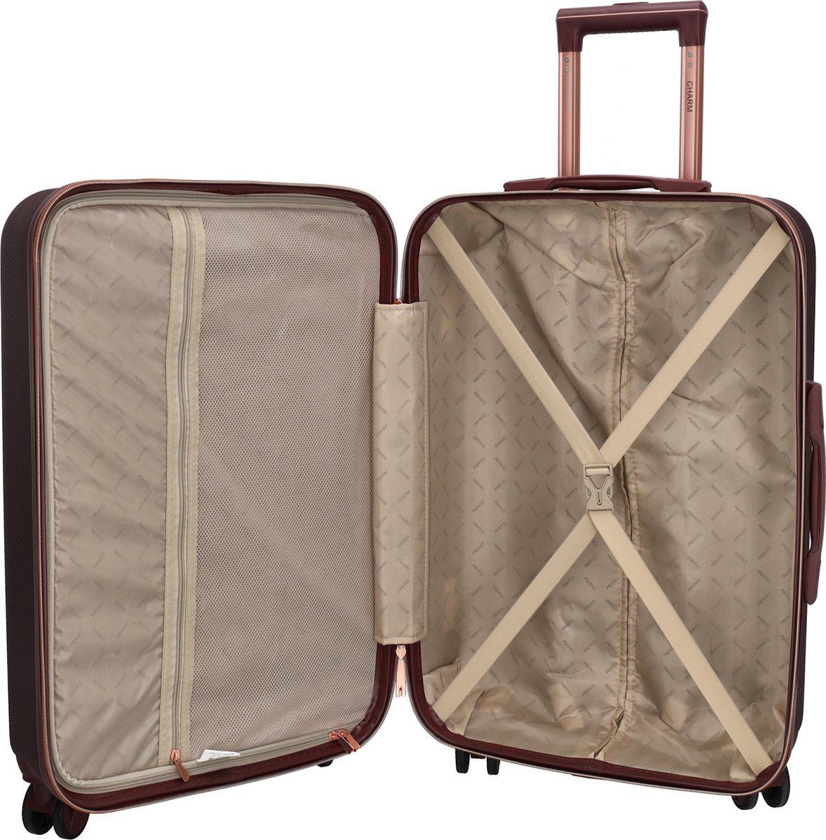 Charm London Koffer Medium 60L - Bordeaux Charm London Koffer Medium 60L - Bordeaux
