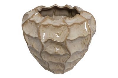 Vaas Rialto van steen - Beige - 34 x 34 x 33 cm 1092620