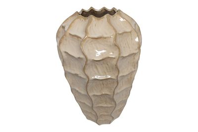 Vaas Rialto van steen - Beige - 23 x 23 x 30 cm 1092624