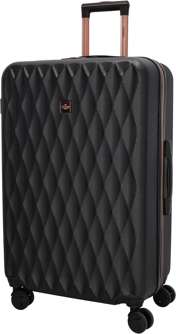 Charm London Koffer Large 90L - Zwart Charm London Koffer Large 90L - Zwart