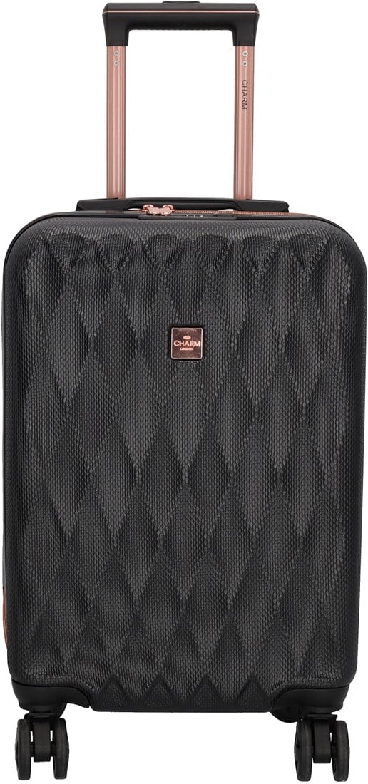 Charm London Handbagage Koffer - Zwart