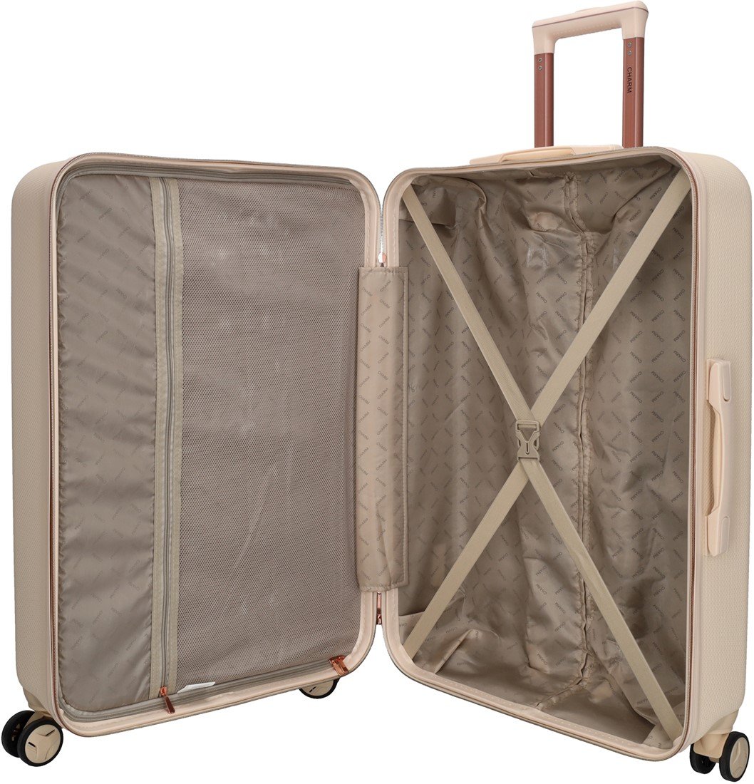 Charm London Koffer Large 90L - Beige Charm London Koffer Large 90L - Beige