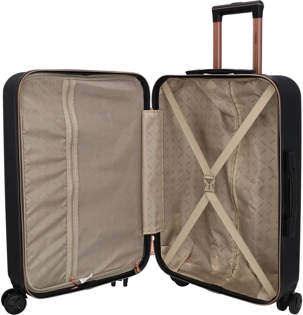 Charm London Koffer Medium 60L - Zwart