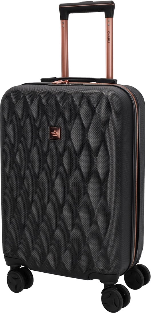 Charm London Handbagage Koffer - Zwart Charm London Handbagage Koffer - Zwart