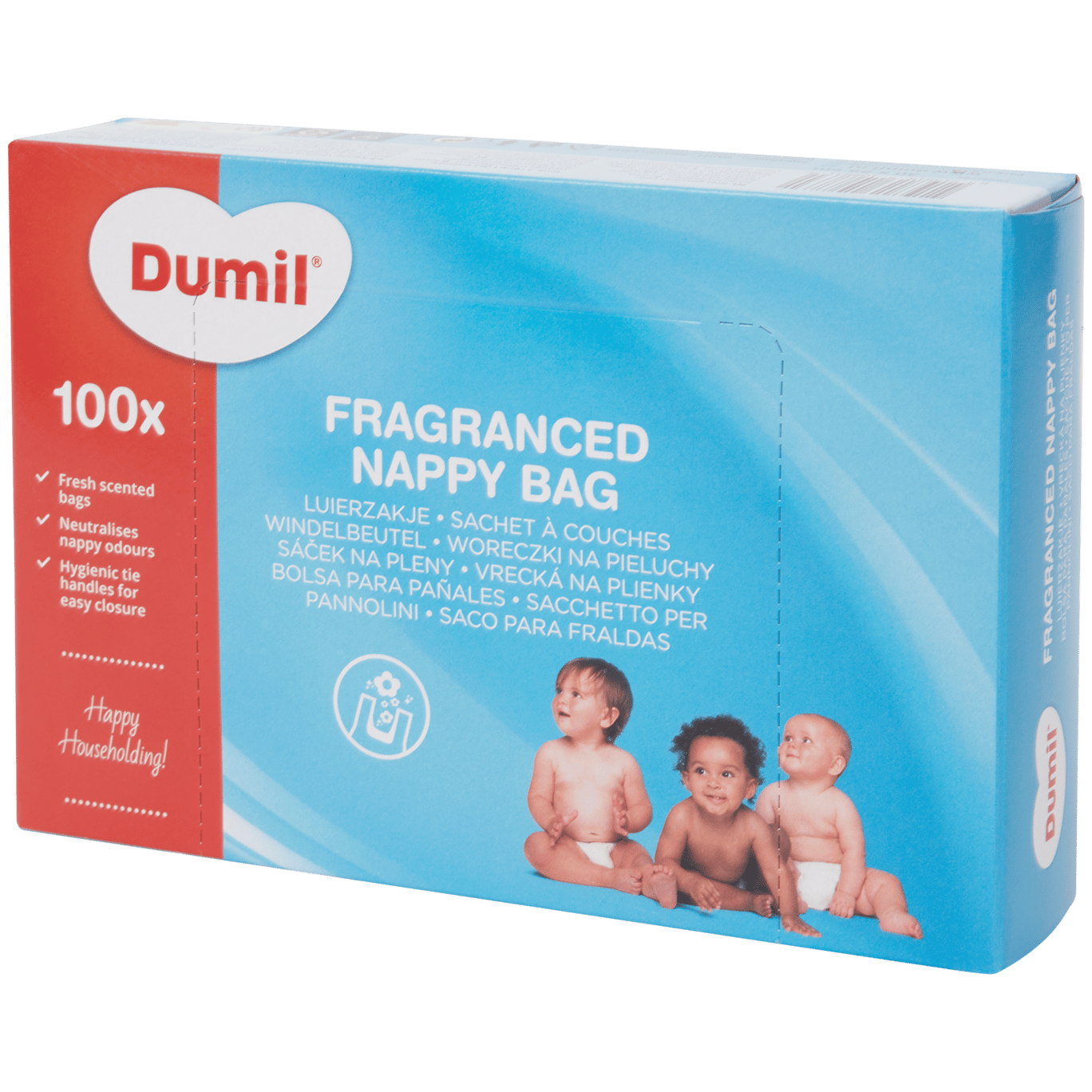 Dumil Luierzakjes 100 zakken van 30 x 35 cm - 2-pack