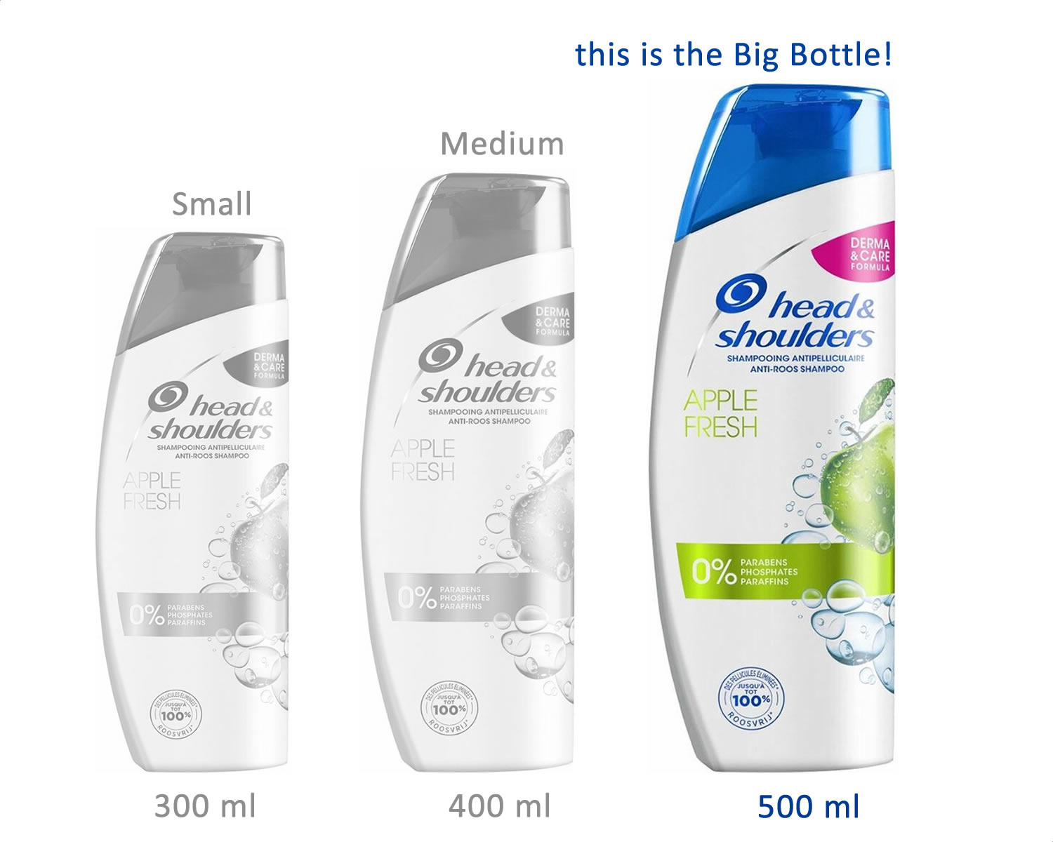 Head and Shoulders Shampoo - Apple Fresh 500 ml - Voordeelverpakking 24 stuks Head and Shoulders Shampoo - Apple Fresh 500 ml - Voordeelverpakking 24 stuks